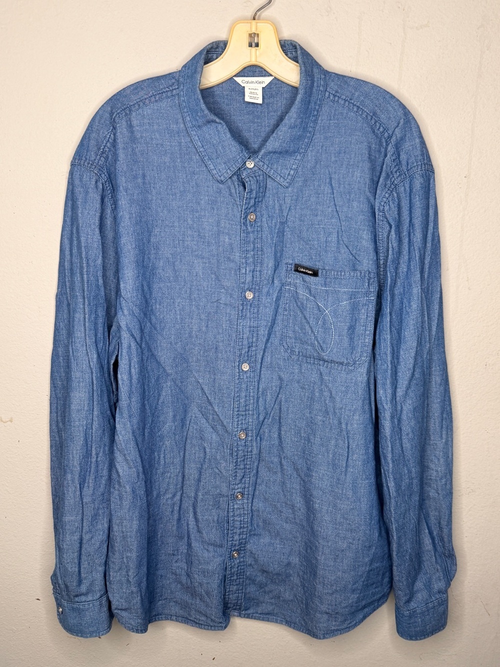 Calvin Klein Blue Denim Shirt - Picture 6 of 6